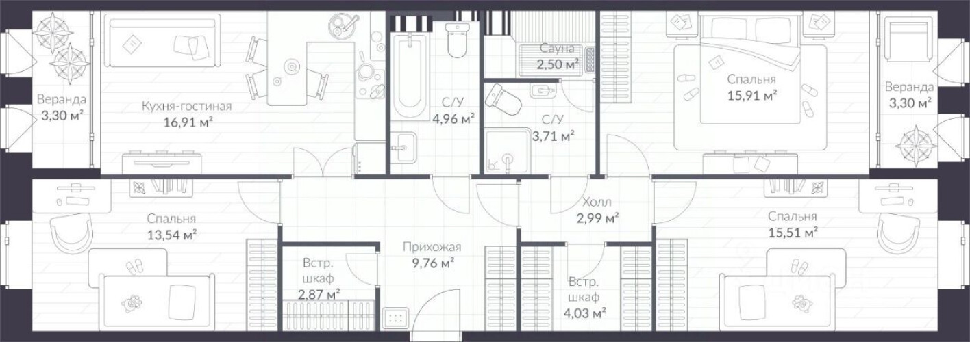 3к. квартира