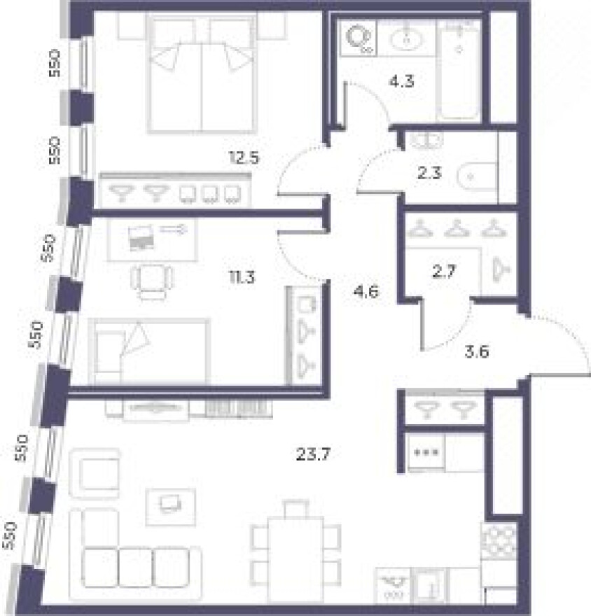 2к. квартира