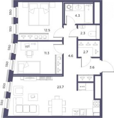 2к. квартира