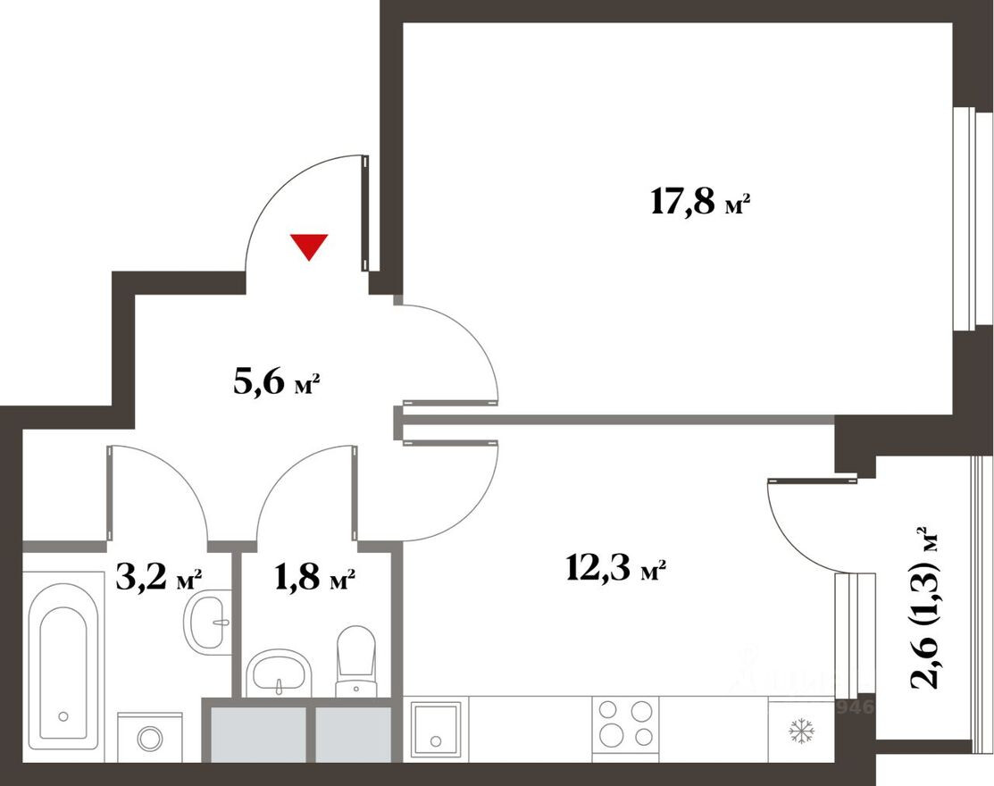 1к. квартира