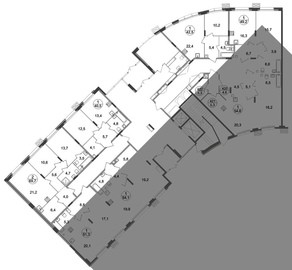 Кладовая на этаже, 4.3 м²