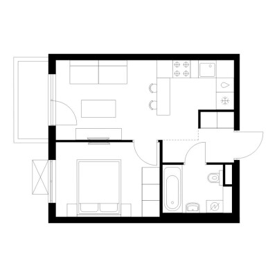 1к. квартира