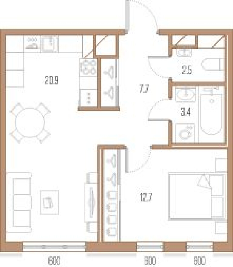 1к. квартира