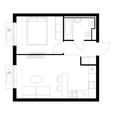 1к. квартира