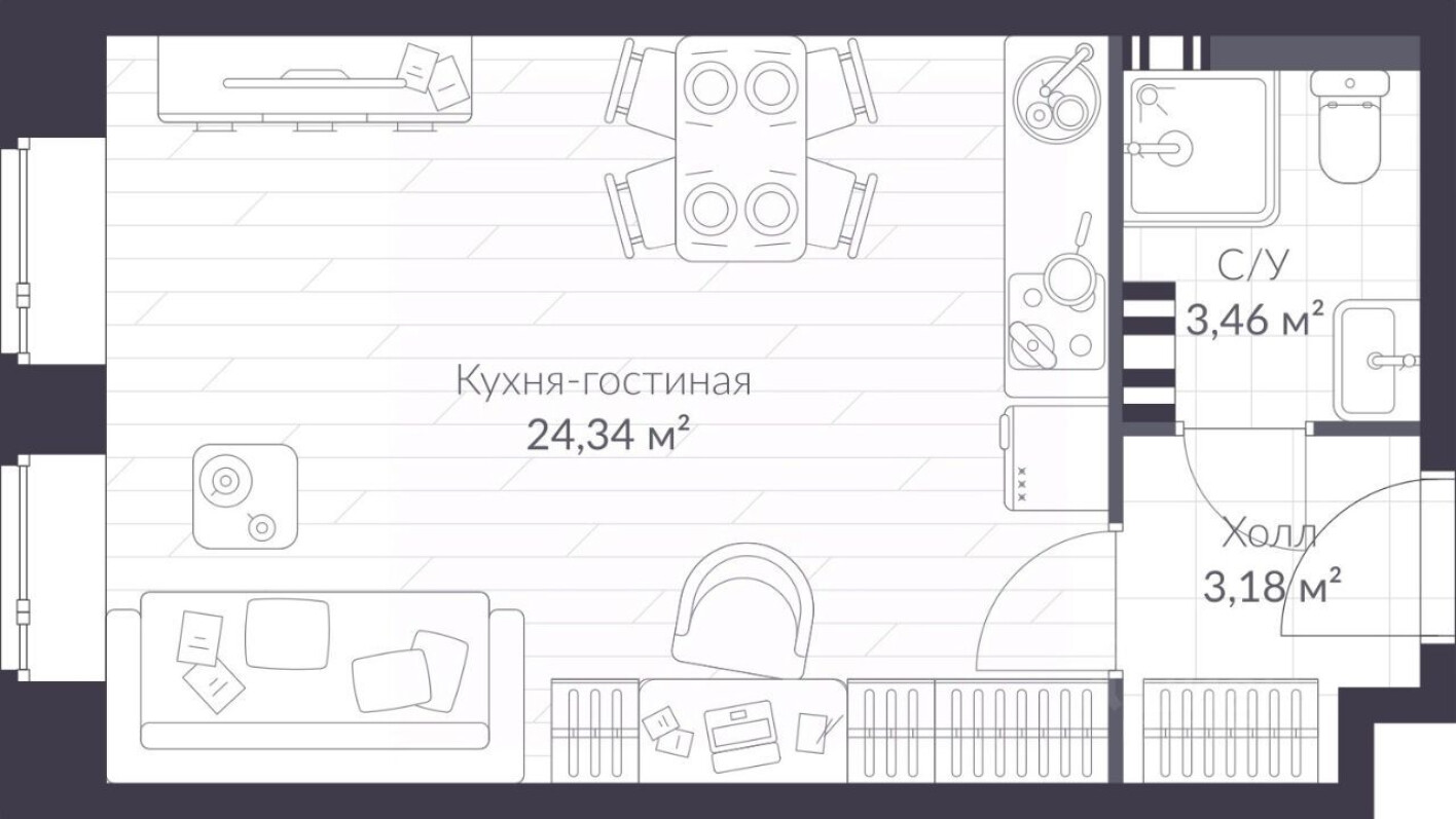 1к. квартира