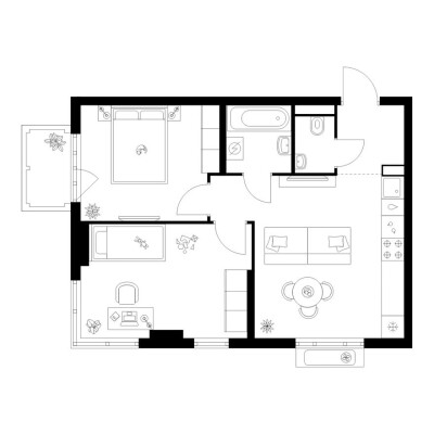 2к. квартира