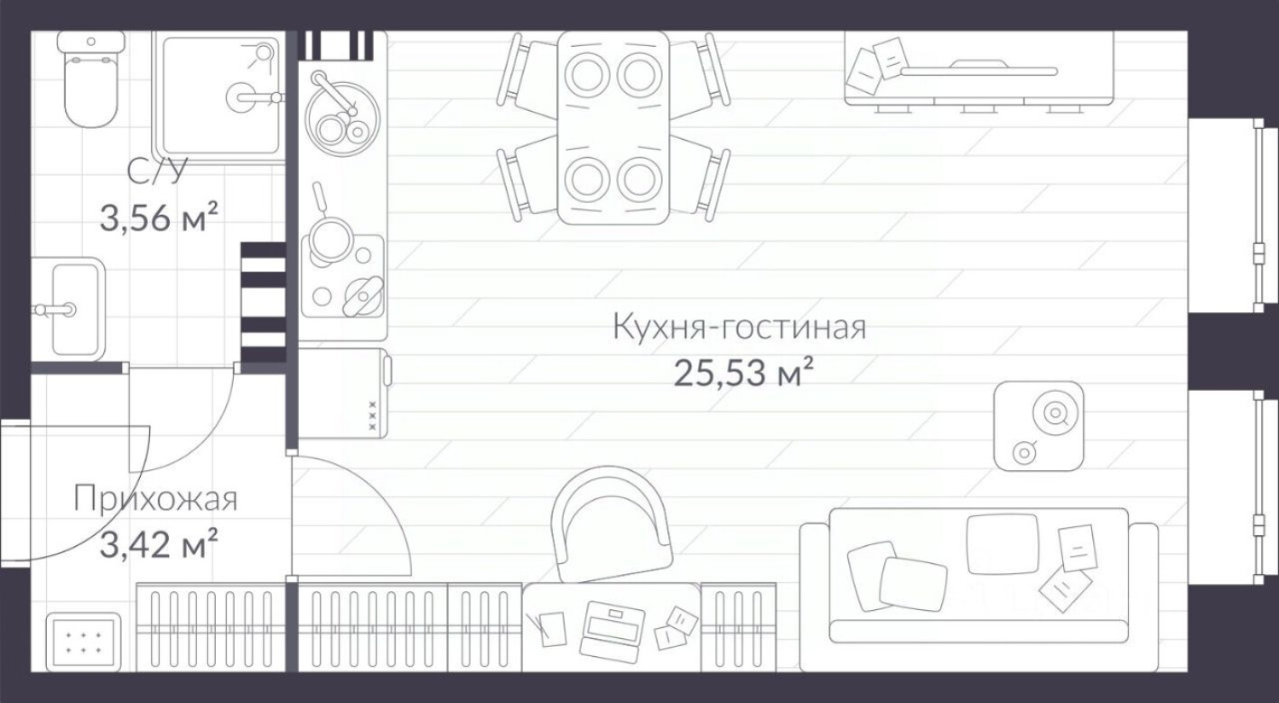 1к. квартира