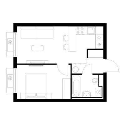 1к. квартира