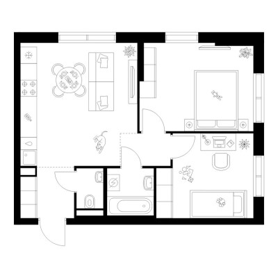 2к. квартира