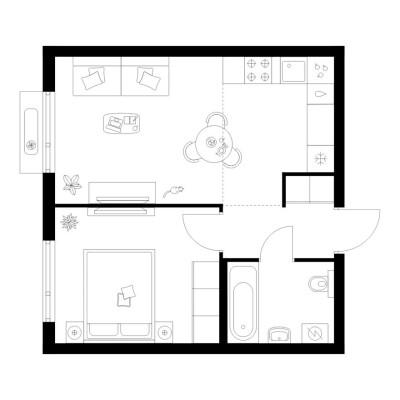 1к. квартира