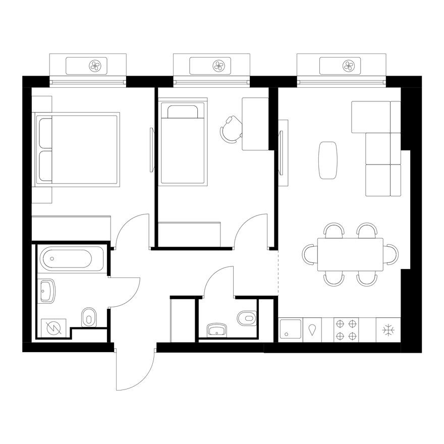 2к. квартира