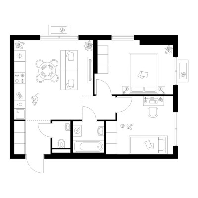 2к. квартира