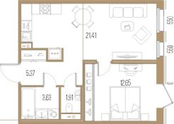 1к. квартира