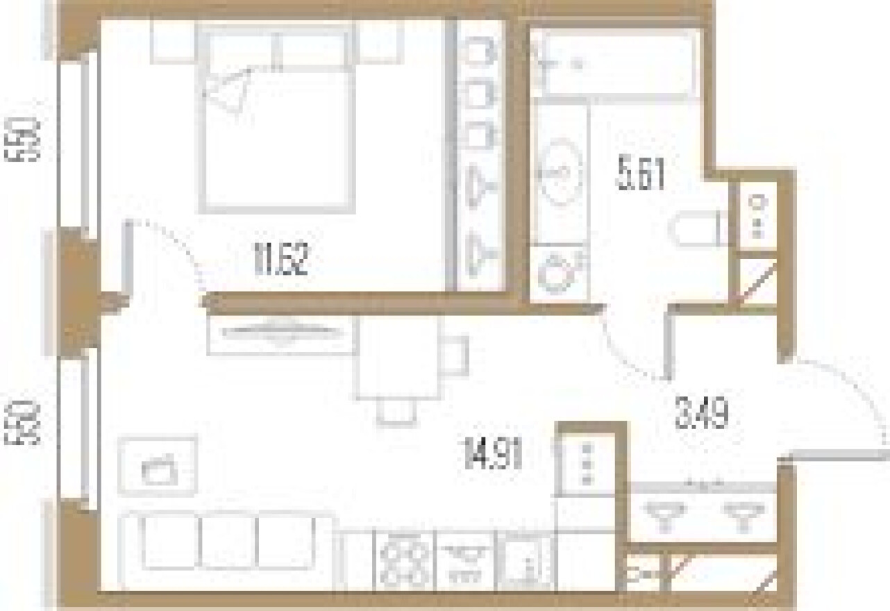 1к. квартира