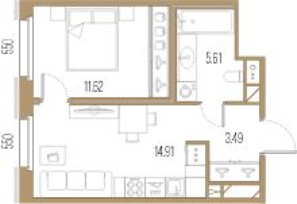 1к. квартира