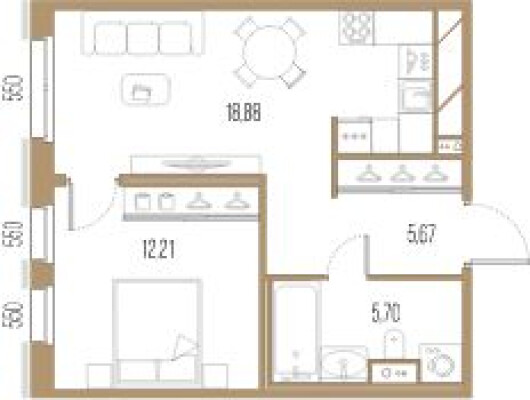 1к. квартира