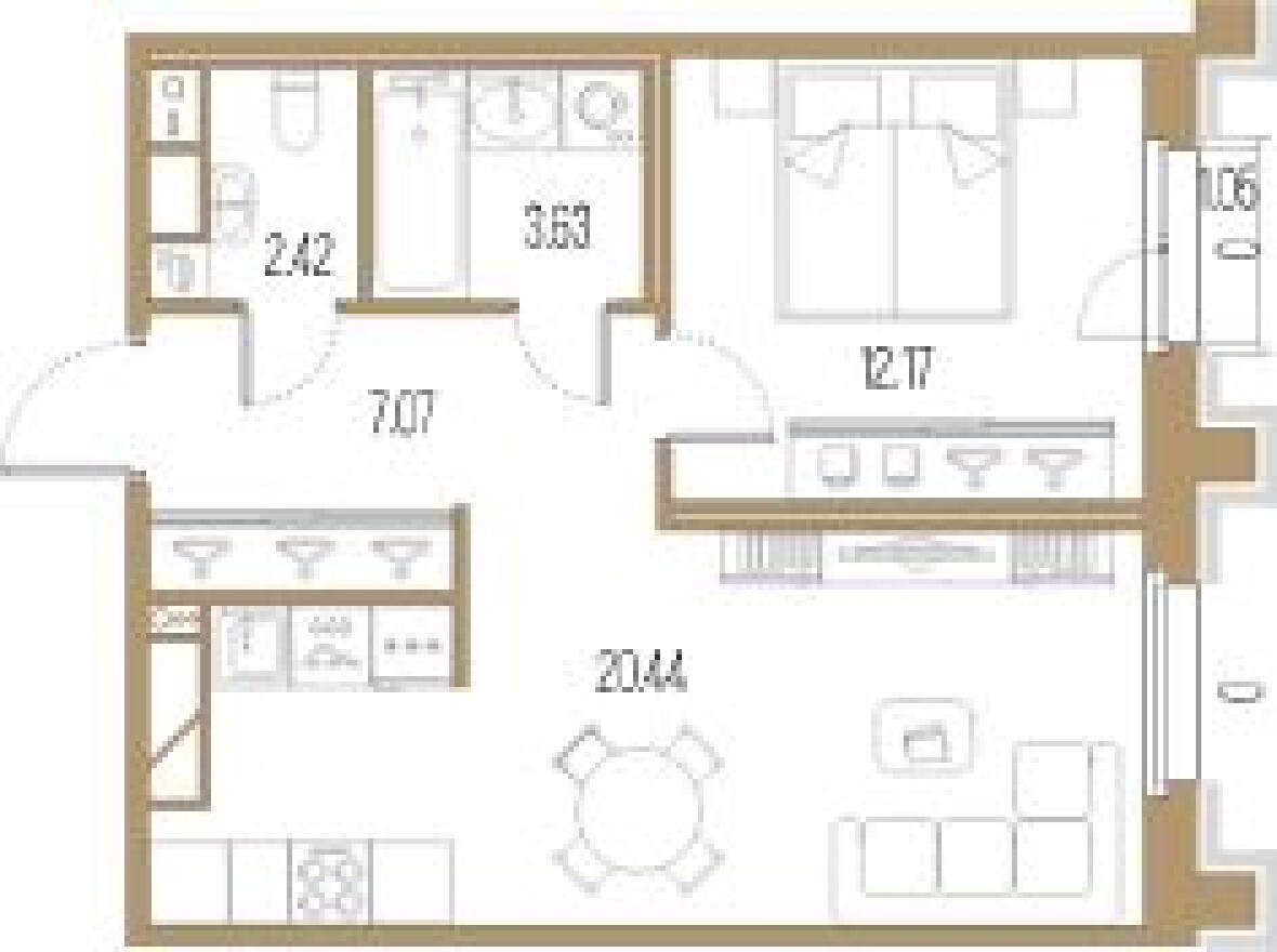 1к. квартира