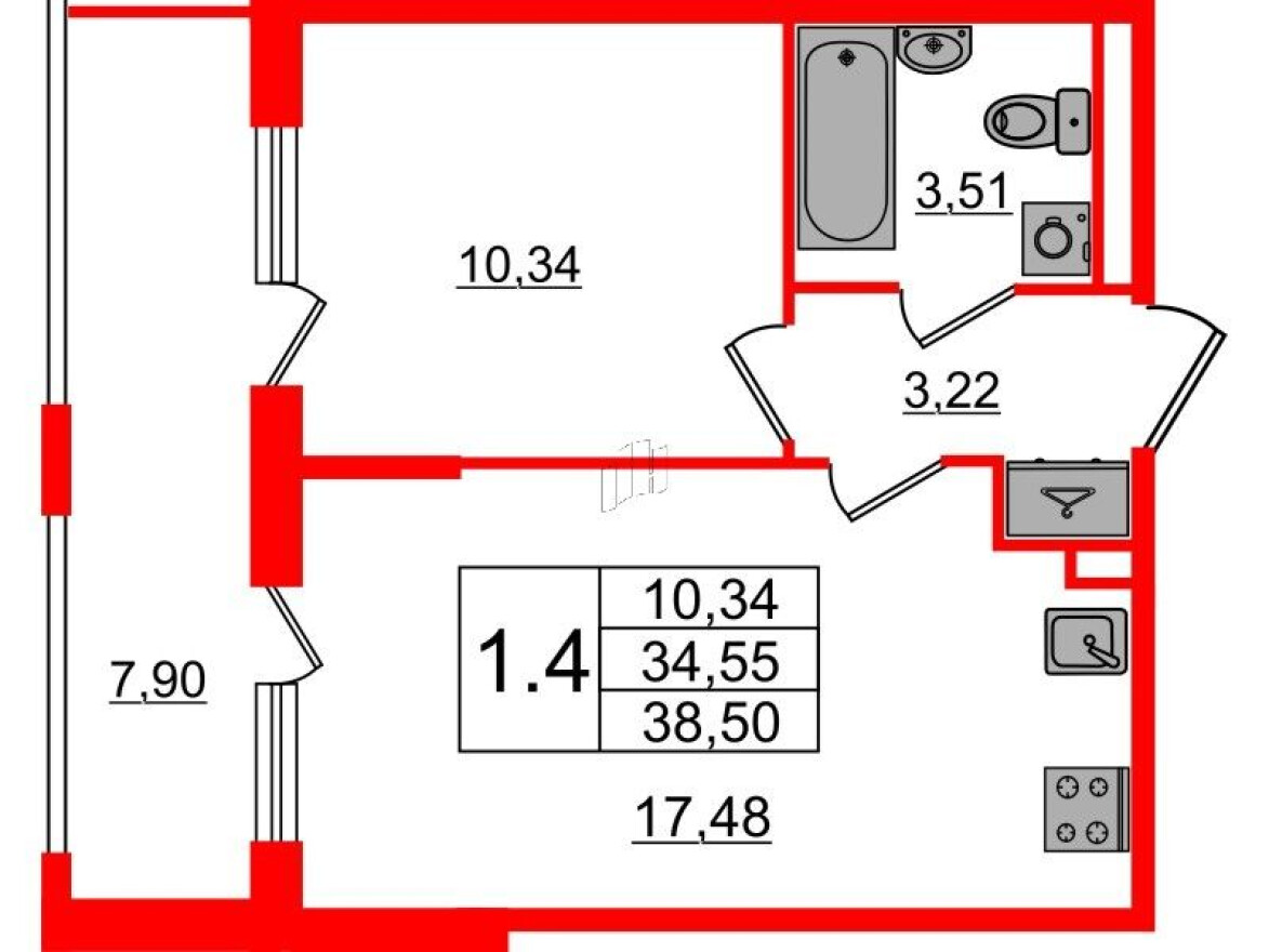 1к. квартира