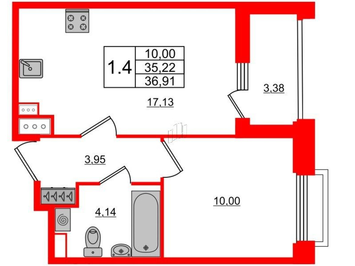 1к. квартира