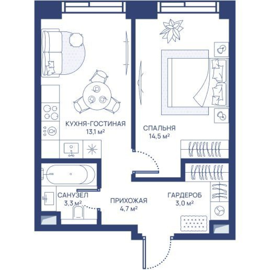 1к. квартира