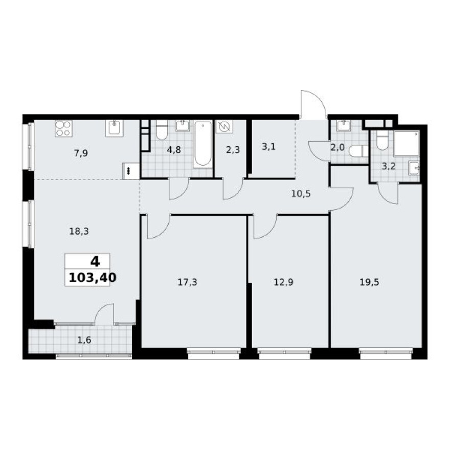 4к. квартира