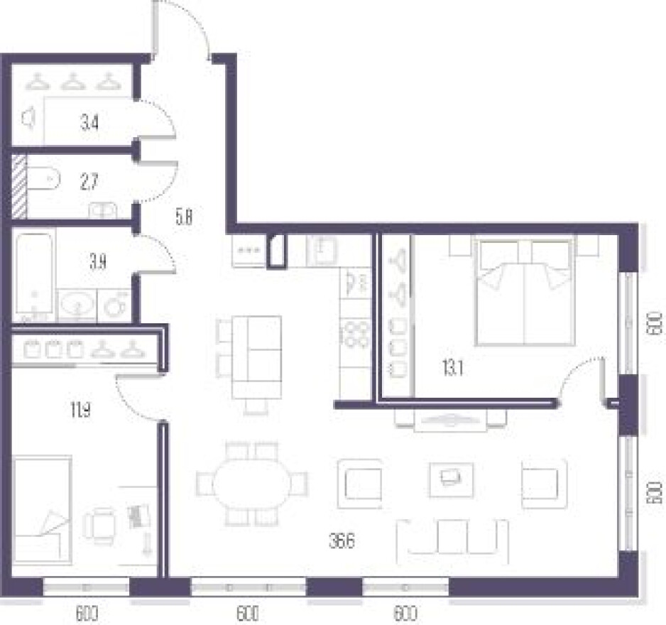 2к. квартира