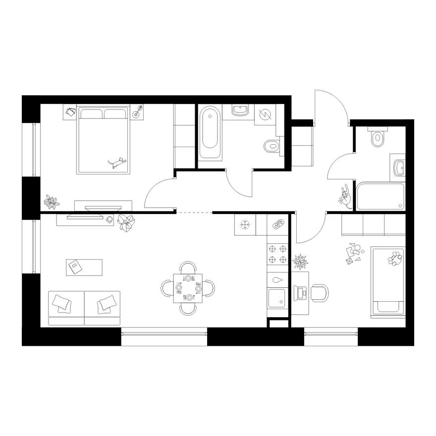 2к. квартира