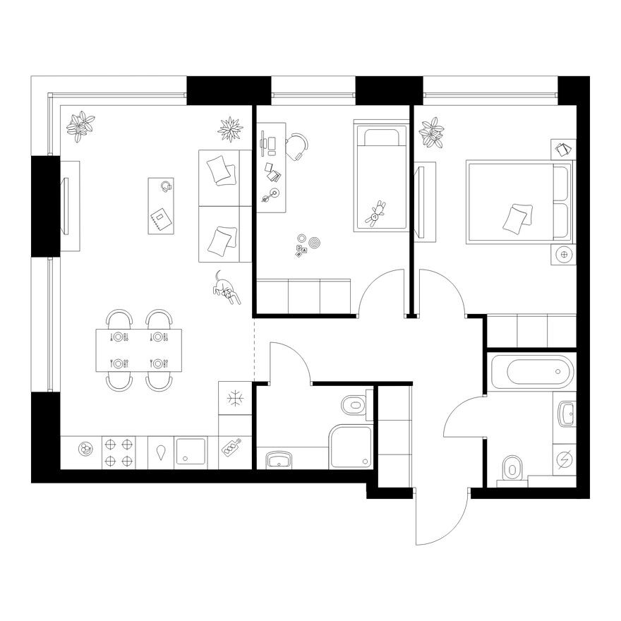 2к. квартира