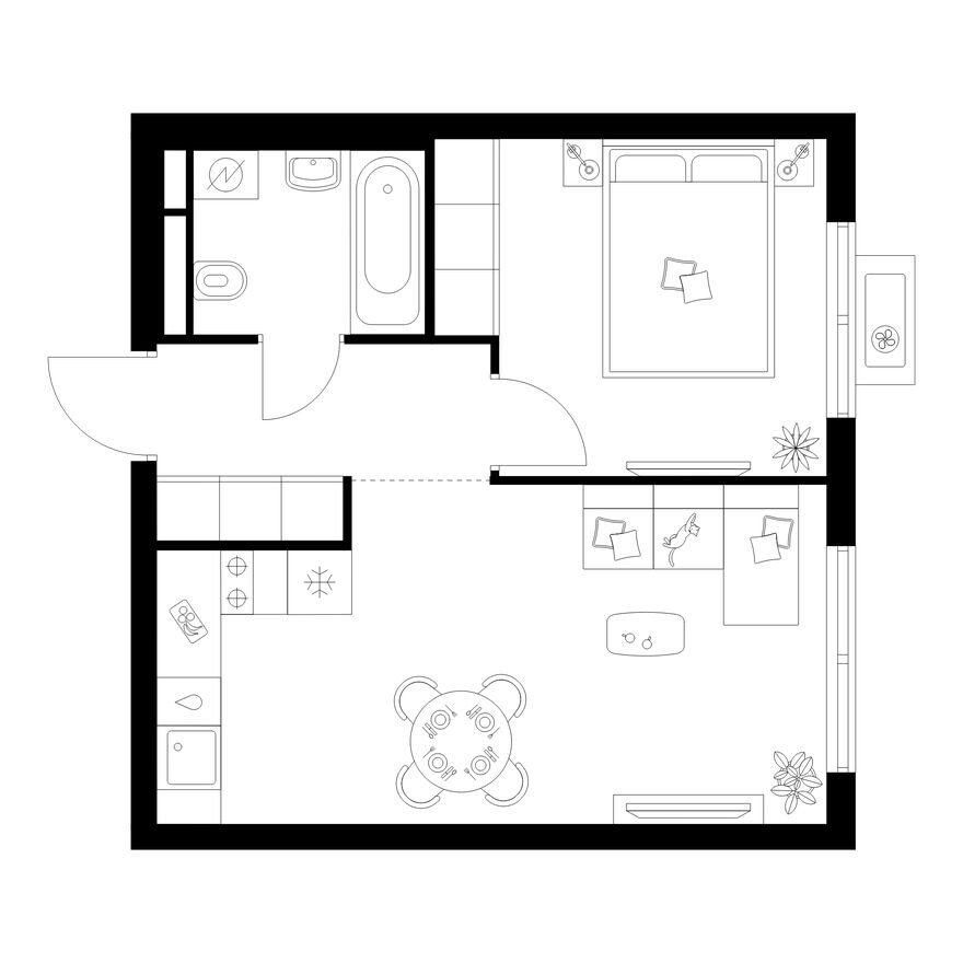 1к. квартира