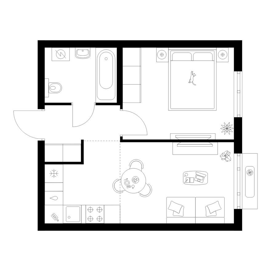 1к. квартира