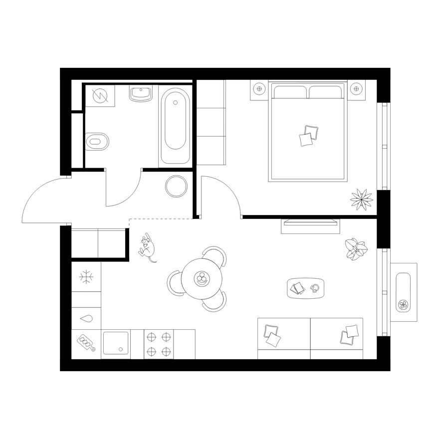 1к. квартира