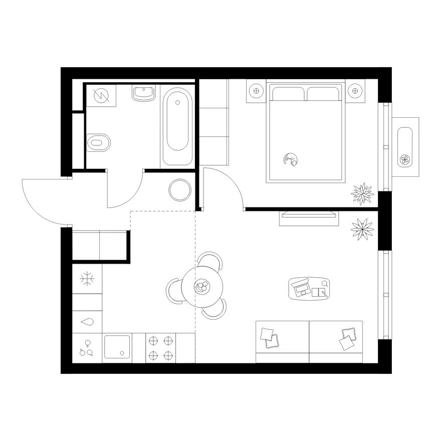 1к. квартира