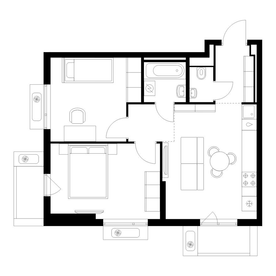 2к. квартира