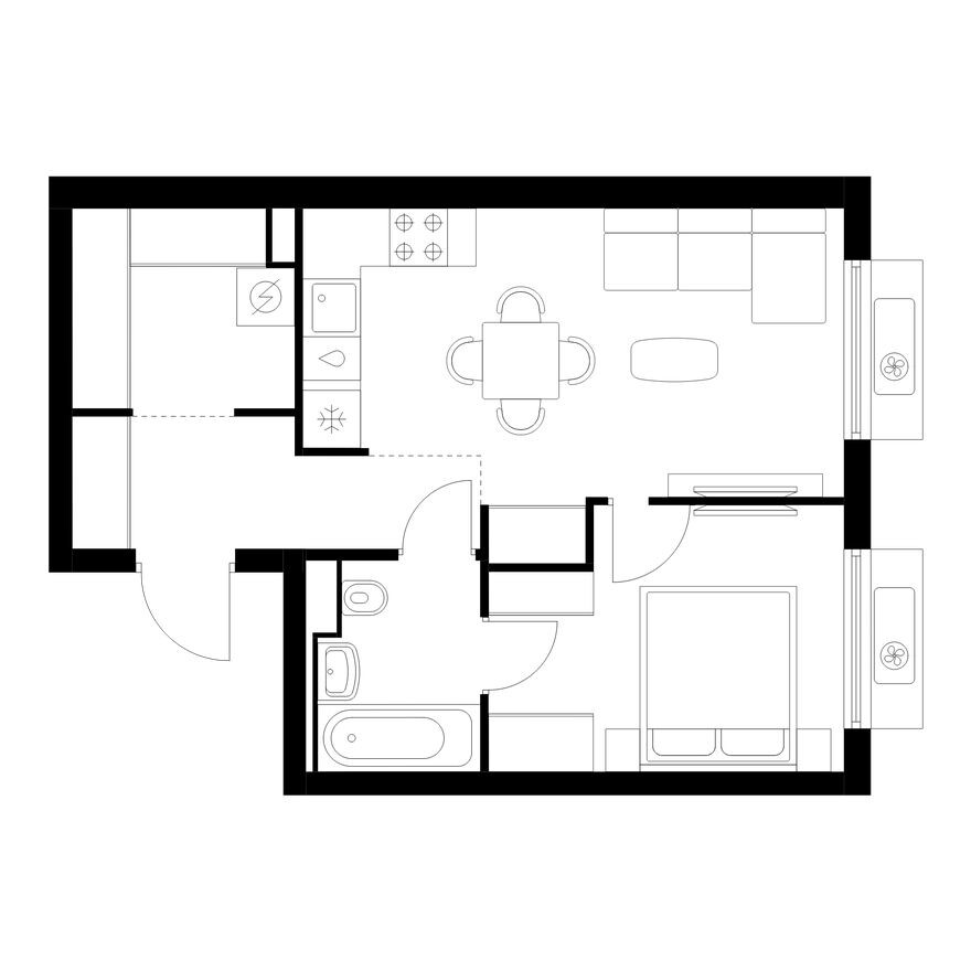 1к. квартира