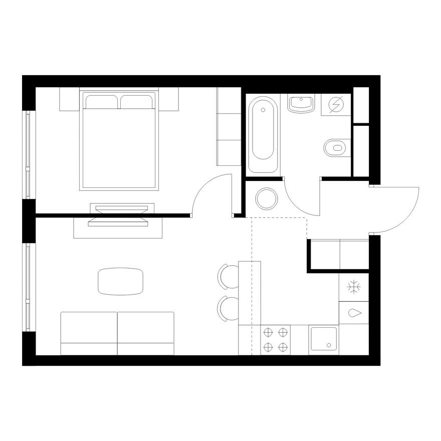 1к. квартира