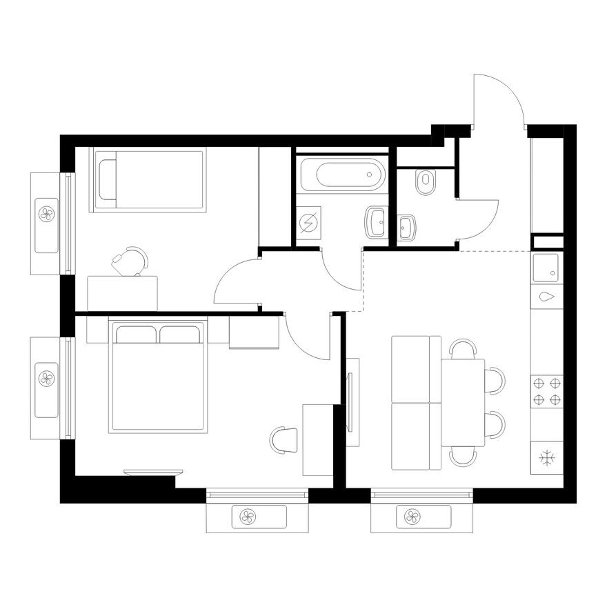 2к. квартира