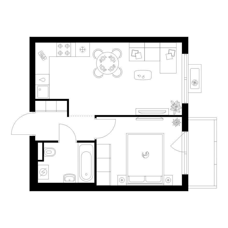 1к. квартира