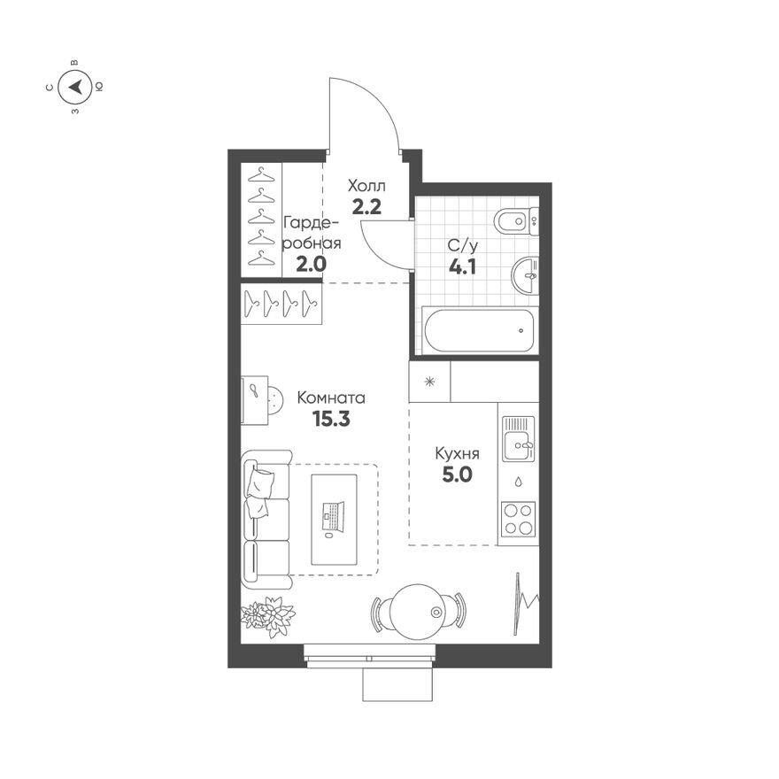 Студия-квартира