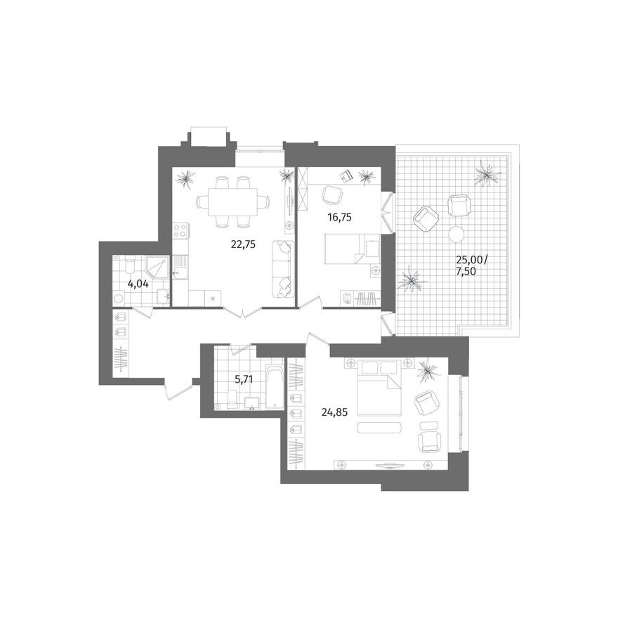 2к. квартира