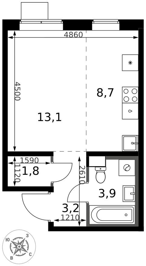 Студия-квартира