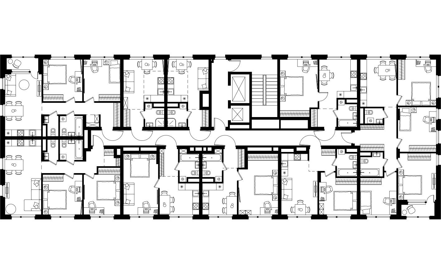 План этажа — Студия-квартира, 20.1 м²