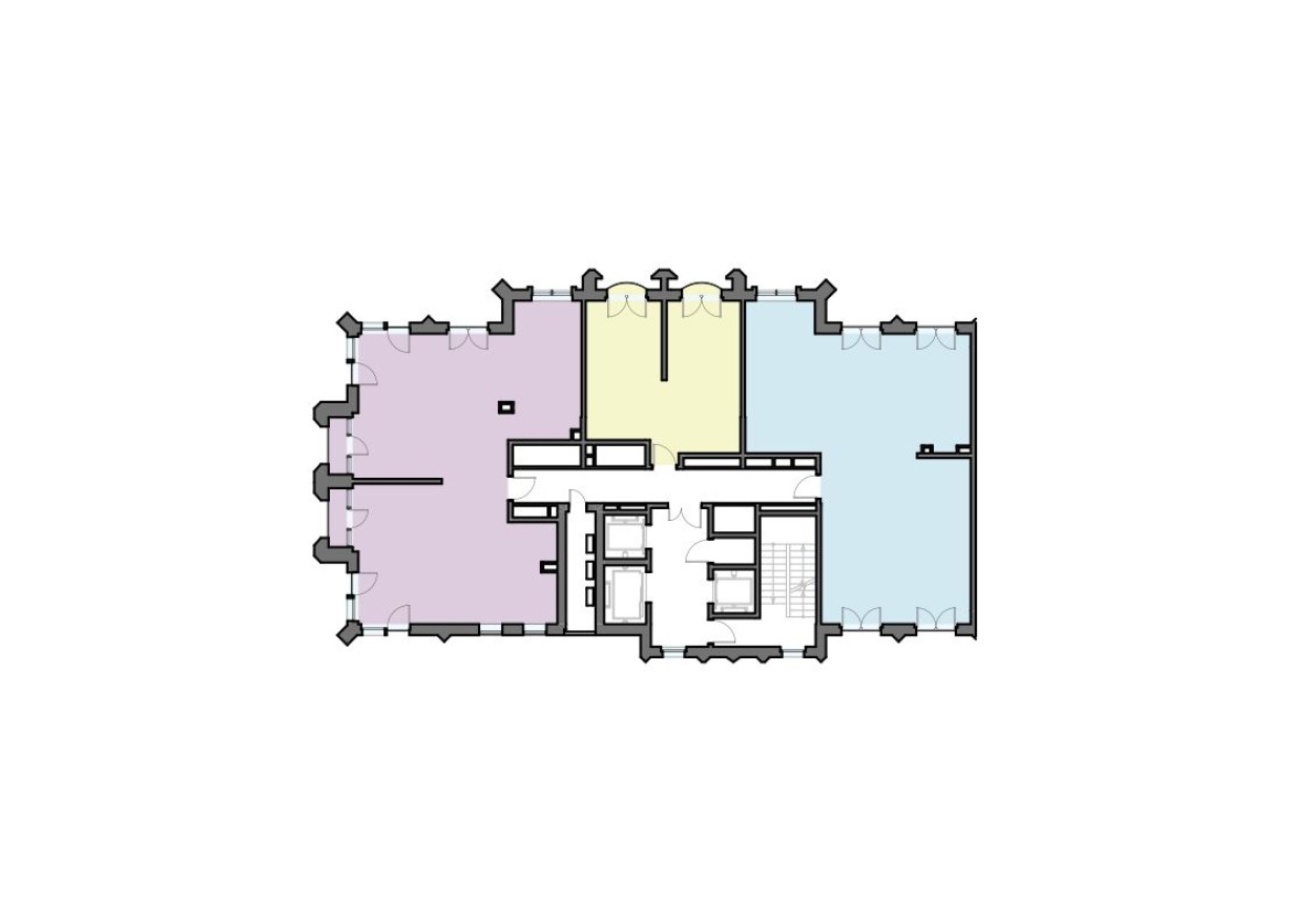 План этажа — 1к. квартира, 46.9 м²