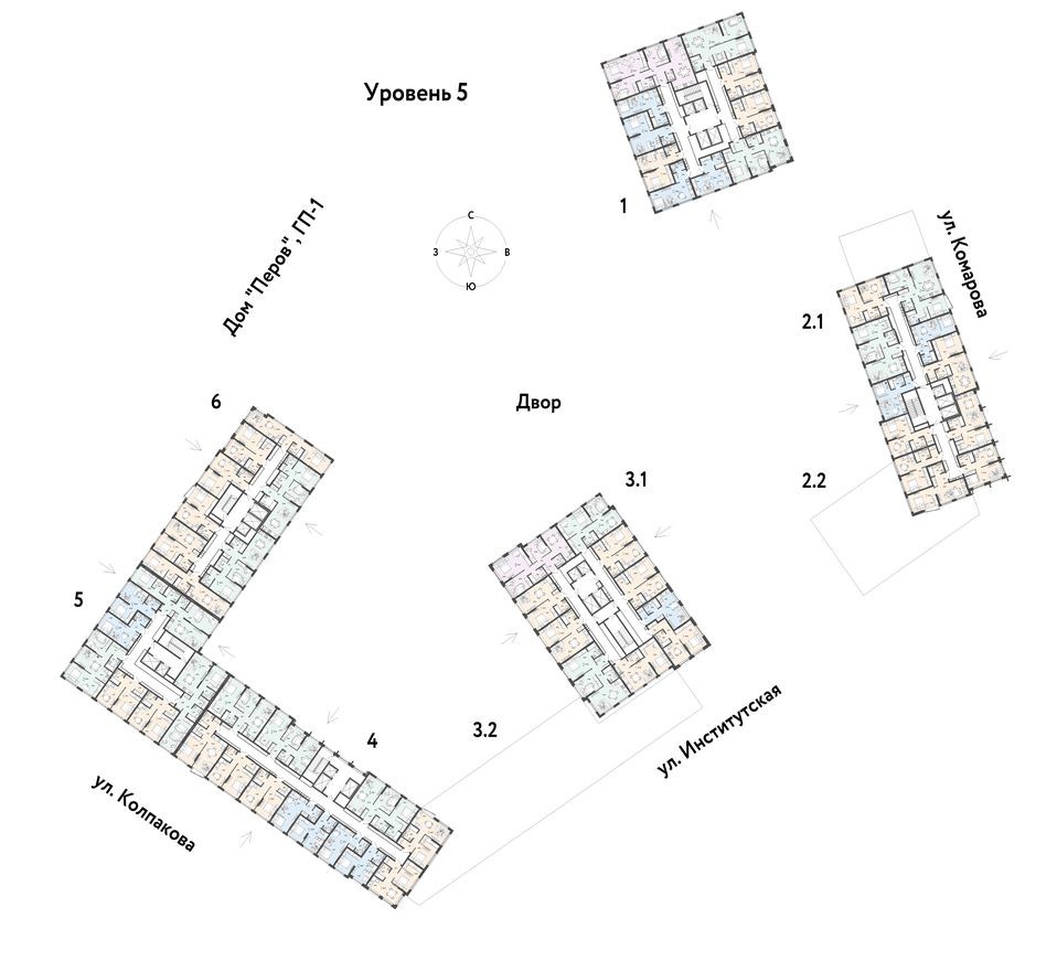 План этажа — Студия-квартира, 29.9 м²
