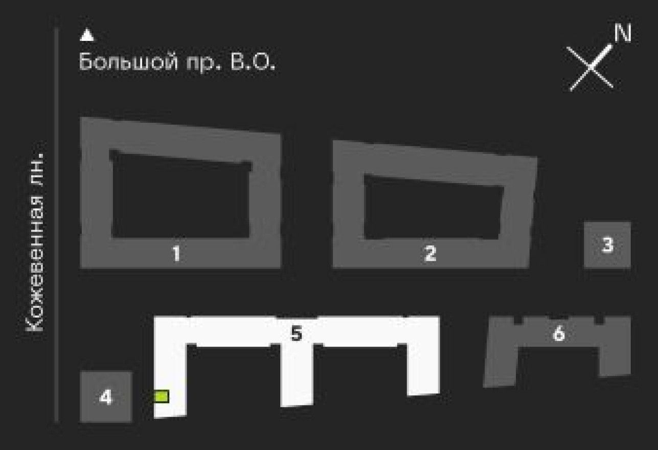 План этажа — 1к. квартира, 37.1 м²