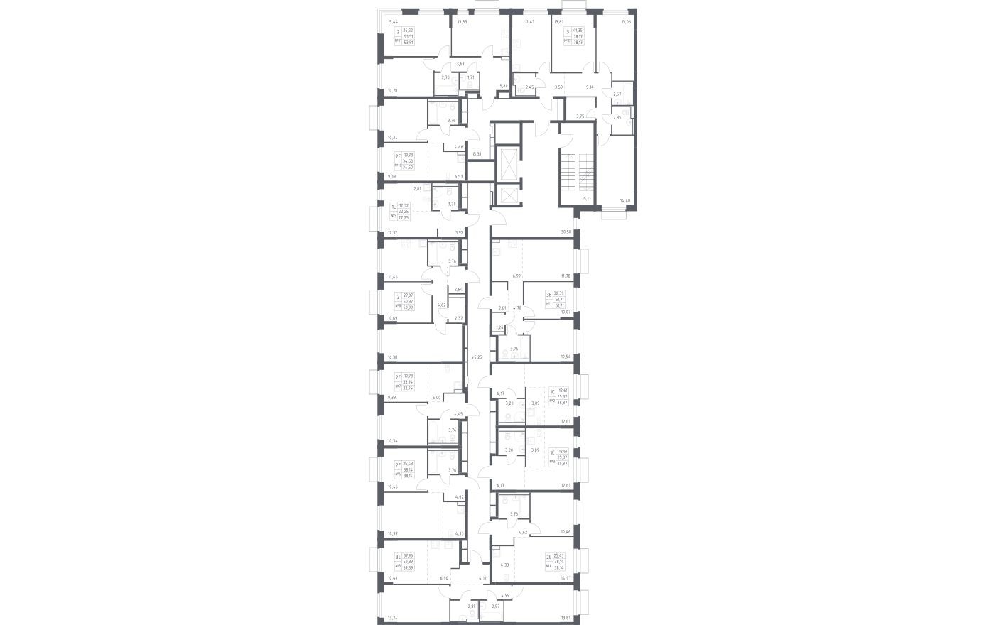 План этажа — Студия-квартира, 22.3 м²