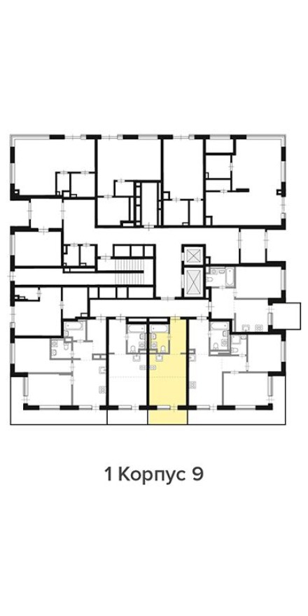 План этажа — Студия-квартира, 26.7 м²