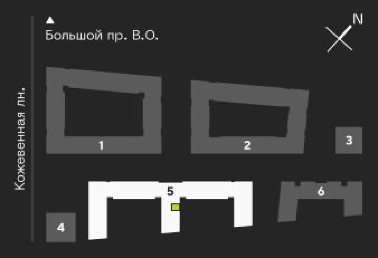 План этажа — 1к. квартира, 36.3 м²