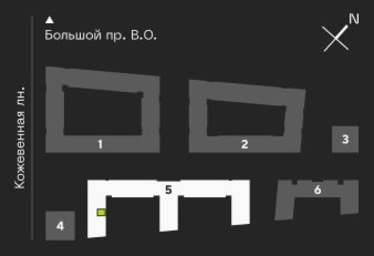 План этажа — 1к. квартира, 34.9 м²