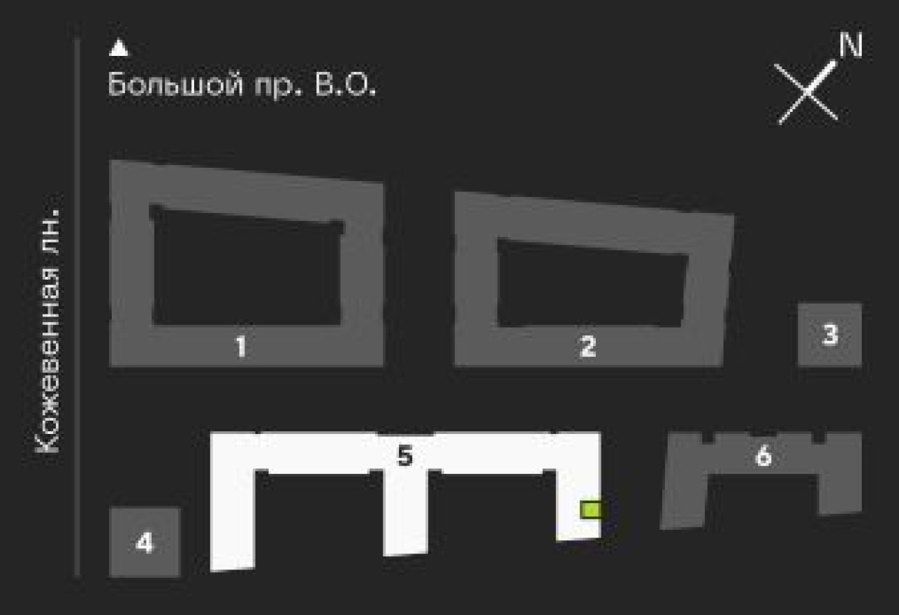 План этажа — 1к. квартира, 38.7 м²