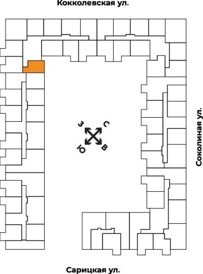 План этажа — Студия-квартира